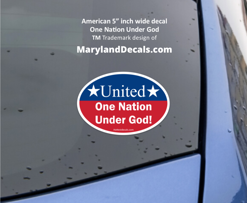 UNITE FOR PEACE American flag decals sticker MarylandDecals.com
