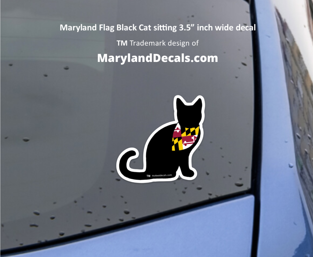 MARYLAND BLACK CAT DECAL
