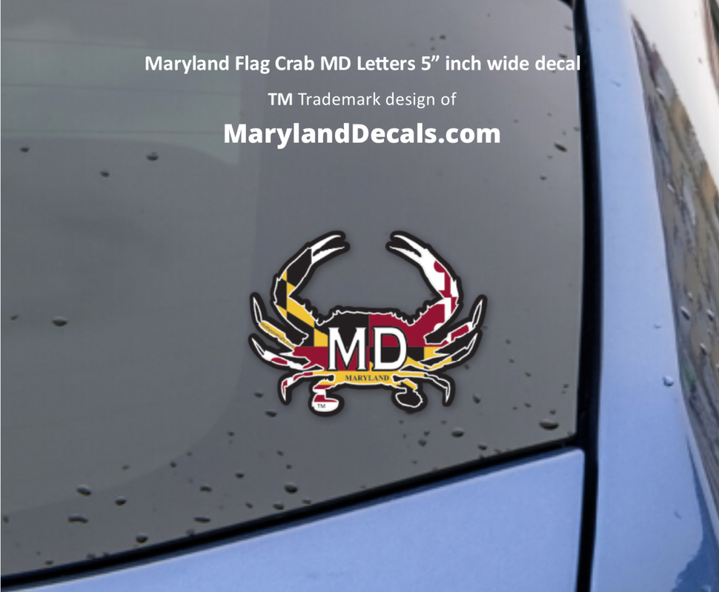 MD MARYLAND CRAB DECAL