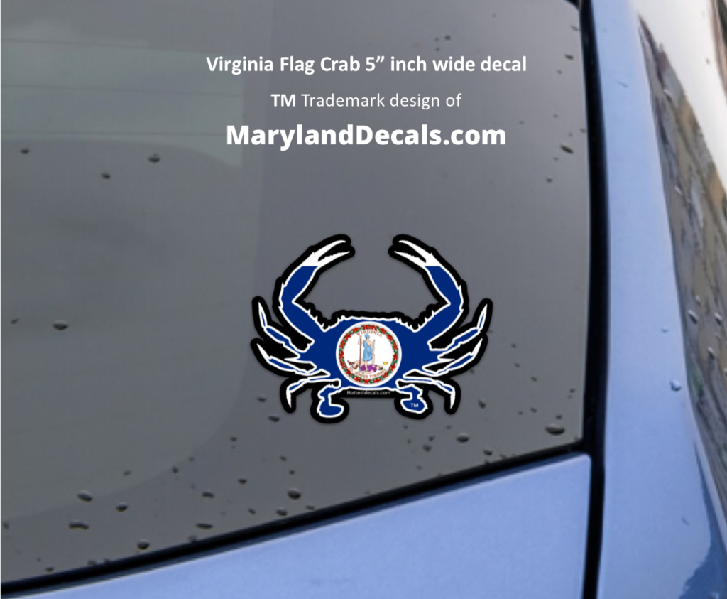 Virginia crab decal